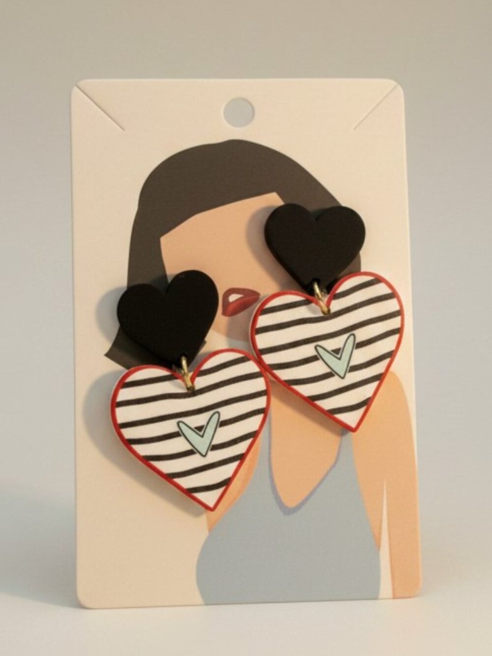 Elegant Vintage Heart-Shaped Earrings